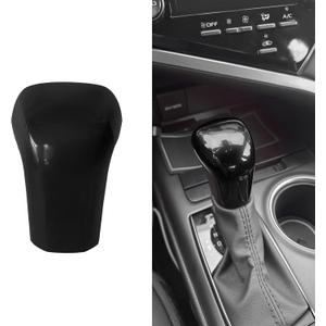 Car Gear Shift Knob Cover, Shift Lever Cover, Car Accessories Gear Shift Knob Cover Trim Protector Cap Compatible with Camry 2018-2025 Corolla 2019-2024 (Black)