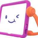 Speck iPad Case for Kids - Heavy Duty Protective Case for 10.9 Inch iPad 10th Generation - Multi-Range Stand & Handle - Works for Car Headrests & Table Top Watching - Violet/Flux Orange