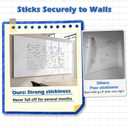 AFMAT White Board Dry Erase Paper, 48" x 36" Whiteboard Wallpaper, with 4 Markers, Stain-Proof & Super Sticky, No Ghost, 4' x 3' Peel and Stick Dry Erase Board Paper Roll for Wall/Home/Office,WS23E
