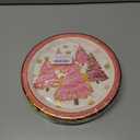 40Pcs 9 Inch Christmas Plates Merry Christmas Disposable Paper Plates Gold Foil Pink Xmas Tree Party Plates for Holiday Party Dinner Tableware Supplies Decor