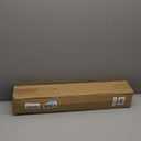 LazBlinds No Tools No Drill Cordless Bamboo Roman Shades, Light Filtering Window Treatment, Roll Up Bamboo Blinds for Windows 27'' W x 48'' H, Eastfield Teak