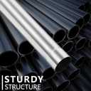 LCGP 3" Custom Mandrel Straight Exhaust Pipe, 48" Long, Made of High Quality Stainless Steel Fit 3 Inch Exhaust System