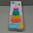 Baby Spinning Stacking Toys for Toddlers 1-3, Rainbow Ring Stacker Montessori Toys for Babies 6-12 Months, 1 2 3 One Year Old Girl Boy Christmas Birthday Gifts, Autism Sensory Learning Toy