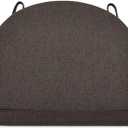 Shinnwa Dining Chair Cushions, Non-Slip Kitchen Chair Cushions with Ties and Machine Washable Cover, 17 x 16.5 x 2in, Dark Brown