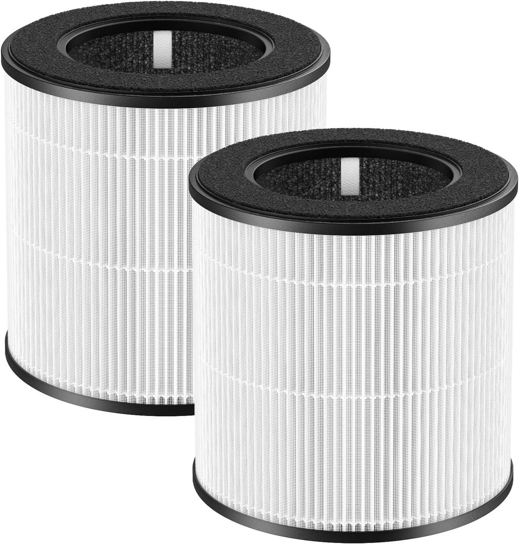 D10 Replacement Filter Compatible with Tailulu D10 Air Purifier, 3-in-1 HEPA D10 Replacement Filter, 2 Pack