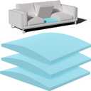 Couch Cushion Support, Sofa Cushion Support for Sagging Couch Seat, 22x22x2.4in, Couch Replacement Insert, High Density Foam Furniture Seat Sagging Repair, Trapezoid 40D, Blue Set of 3