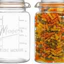 kitchentoolz 1 Gallon Glass Mason Storage Jars with Airtight Lids & Measurment Marks, Super Wide Mouth Canning Jars with Large Capacity for Pickles & Overnight Oats  1 Pack