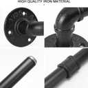 Livabber Industrial Pipe Towel Bar, Rustic Iron Decor Bathroom Hardware Towel Holder Accessory, Heavy Duty Wall Mounted Bath Towel Rack,Black (12 Inch)