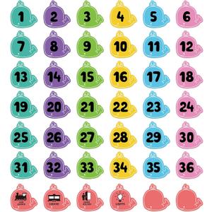 SICOHOME Line up Spots for Classroom Floor - 42Pcs Floor Numbers for Classroom Lining up Number Stickers for Back to School Kindergarten Preschool Elementary Supplies