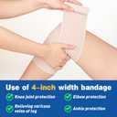 AZEN Premium 8 Pack Elastic Bandage Wrap (2x2", 2x3", 2x4", 2x6"), Compression Wrap Bandage for Legs, Ankle, Knee, Tummy, Body, Latex-Free, Lymphedema Wraps for Legs