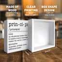 Principal Gifts for Women Men, Principal Appreciation Thank You Gifts School Principal Christmas Birthday Teacher's Day Retirement Gift, Principal Definition, Wooden Box Sign Desk Decor