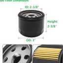 FR691V Oil Change Kit FR730V Tune Up Kit for Kawasaki FR651V FR691V FR730V FS691V Engine Mower 11013-0752 Air Filter 49065-0721 49065-7007 Oil Filter for John Deer-e X300 X320 Maintenance Kit