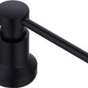 Soap Dispenser for Kitchen Sink, Compatible with Moen 3942BL Deck Mounted Kitchen Soap Dispenser with Above The Sink Refillable Bottle (Matte Black)