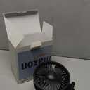 Gaiatop Baby Stroller Fan, 4000mAh Oscillating Mini Portable Fan with Light, 4 Speeds Battery Operated Small Handheld Desk Fan, 360 Rotate Flexible Tripod Clip On Fan for Car Seat Crib Travel Black