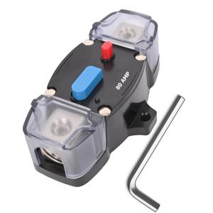 80 Amp Circuit Breaker 12-48 Volt DC 80A Self Recovery Resettable High Amp Circuit Breaker with Manual Reset Button for Automotive RV Marine Boat Car Audio and Amps Protection