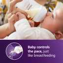 Philips Avent Natural Baby Bottles with Natural Response Nipples (Medium Flow, Flow 3), 9oz, 4-Pack, SCY903/04 (Clear)