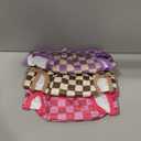 wegreeco Washable Female Dog Diapers Highly Absorbent Reusable Diapers for Dog in Heat Period Diapers, 3 Pack (Checkerboard Red, Purple, Coffee, X-Large) (X-Large (17.5"-27" Waist))