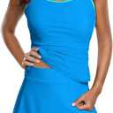 Dokotoo Tankini Swimsuits for Women 2025 Two Piece Bathing Suits Tummy Control Ruched Swim Suits with Skirt (Small, Sky Blue)