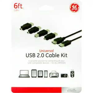 GE Universal USB 2.0 Cable Kit (Model #33758)
