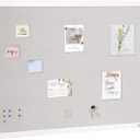 VEVOR 48"x36" White Cork Board with Linen Surface Stylish Wall-Mounted Bulletin Board for Home, School, Office Elegant & Functional Noticeboard