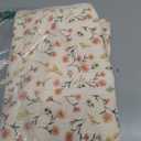 HOMBYS Changing Pad Liner Fits for Changing Pad, Washable Baby Changing Pad Cover Waterproof, 100% Cotton Muslin Changing Table Pad, 3 Pack, Cream White, Pink, Floral