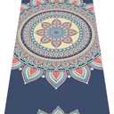 nuveti Yoga Mat Print Extra Thick TPE Non Slip Fitness Exercise Mat with Carrying Bag,72"x24" Extra Thick 6MM Exercise & Workout Mat for Yoga, Pilates Fitness and Floor Exercises