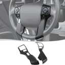 Voodonala for 4Runner Steering Wheel Cover Decoration Trim fit Toyota Tacoma 2014-2021 Tundra Sequoia 2018-2021 Toyota 4Runner SUV 2010-2023(Matte Black,5Holes)