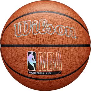 WILSON NBA Forge Plus Indoor/Outdoor Basketball - Brown, Size 7-29.5"