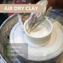 10LBs Natural Air Dry Clay Bulk, VIBRATITE All-Purpose Modeling Sculpting Pottery Clay for Beginners and Professional (White)