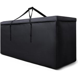 Large Christmas Tree Storage Bag, Fits Up to 9-12 ft Tall Artificial Disassembled Trees, 600D Waterproof Heavy Duty Christmas Tree Bag with Durable Handles & Zipper, 65 x 20 x 28 Inch, Black