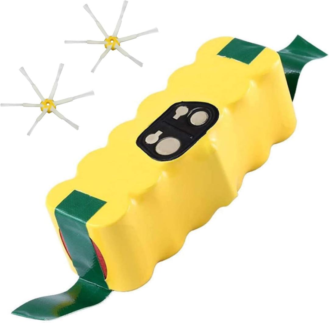 14.4V 4.5Ah Replacement Battery for Roomba Compatible with Roomba Battery R3 500 600 700 800 900 Series 500 510 531 535 540 550 552 560 570 580 595 620 650 660 700 760 770 780 790 800 900 with brush