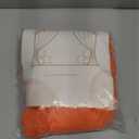 10ft x 10ft Orange Tulle Photo Backdrop Curtain with Lights String for Halloween Party Orange Sheer Curtain Backdrop Drapes for Birthday Party Wedding Photo Booth Background Home Room Decorations