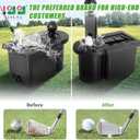 10L0L Universal Golf Ball Washer and Club Head Cleaner for EZGO Club Car Yamaha, Stay at the Top of Your Golf Game with the Convenient-Black