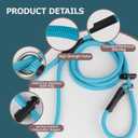 Slip Lead Dog Leash 5/16 Inch Nylon Rope No Pull Training Leash with Stopper, Slip Rope for Walking & Correction, 4FT/5FT/6FT Control Lead for Medium Large Dogs(Sky Blue, 4 FT)