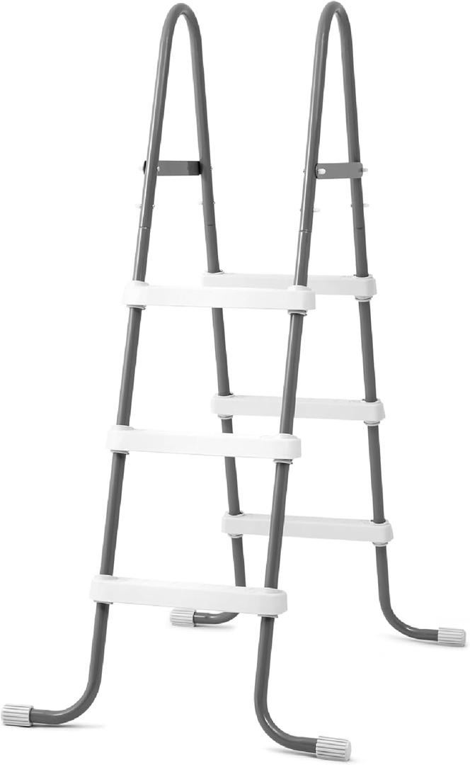 Intex Above Ground Steel Frame Swimming Pool Ladder for 42-in. Wall Height Pools