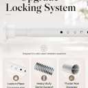 ALLZONE Heavy Duty Tension Curtain Rod, 120-160In, Curtain Rods No Drilling