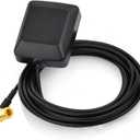 Eightwood Mini Satellite Radio Antenna SMB Right Angle Connector Compatible with Sirius XM Car Vehicle Truck RV HD Hi-Fi Radio Stereo Receiver Tuner 2320-2345MHz