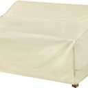 NettyPro Outdoor Loveseat Sofa Cover Waterproof 3-Seater Patio Furniture Bench Sofa Cover, 58"W x 37"D x 35"H, Beige