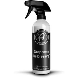 Adam's Polishes Graphene Tire Dressing - Deep Black Finish W/Graphene Non Greasy Car Detailing | Use W/Tire Applicator After Tire Cleaner & Wheel Cleaner | Ceramic Coating Like Tire Protection (16oz)