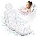 Full Body Bath Pillow for Bathtub, Thick Bathtub Cushion, Luxury Tub Pillow for Bath for Headrest Neck and Back Support White 51" x 16"