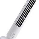 Cabilock Mini Portable Tower Fan Bladeless Electric Cooling Air Conditioner with Oscillating Function for Home Office and Travel White