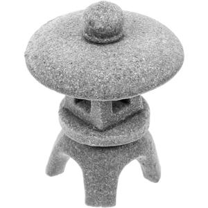 DOITOOL Simulated Stone Mini Pavilion Statue Miniature Garden Ornament Zen Garden Accessory Pagoda Statue Fish Tank Ornament Zen Decor Crafts Resin Sculpture Glass