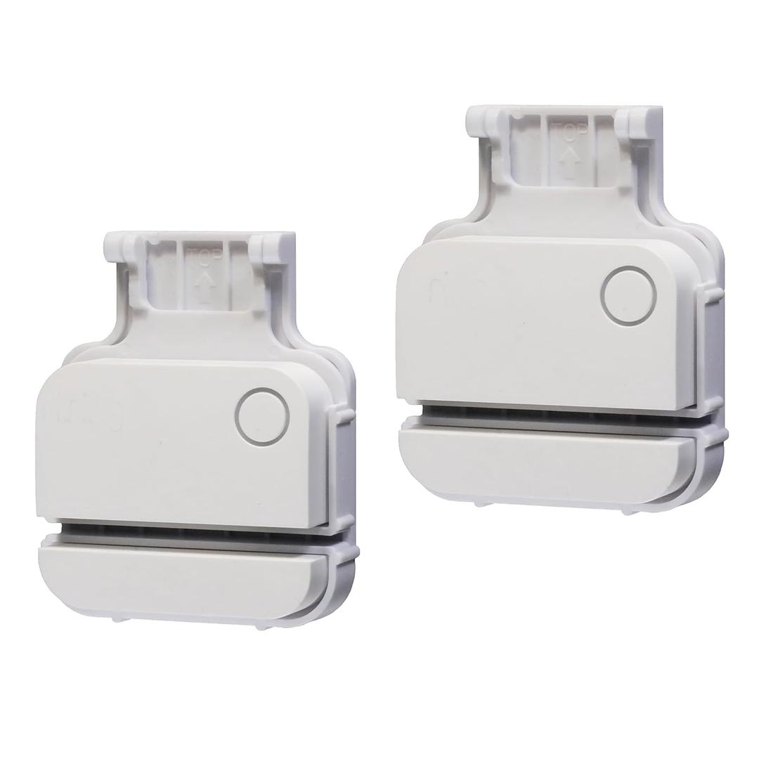 Garage Door Bracket Compatible with R-ing Alarm Contact Sensor (2nd Gen), Easy Installation, Durable Design, Pre-Installed Double-Sided Mounting Tape, (Screws Included) (2 Pack)