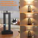 Seealle Nightstand Table Lamps for Bedrooms Set of 2 - Touch Bedside Lamp with USB C+A, 3 Way Dimmable Living Room End Tables 2, Modern Night Stand Bed Side Guest Room(Grey) B. Grey