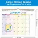 4 x 2026 Wall Calendar  18-Month Planner from January 2026 to June 2027, Stylish Monthly Planner for Home & Office Use