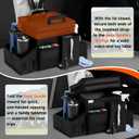 LUVHOMEE Car Organizers and Storage for Backseat & Front Seat - Collapsible Car Caddy w/Headrest Strap, Leakproof Cooler, Lid & Cup Holders | Fits Passenger Seat, Easy-Access Travel Snacks & Drinks