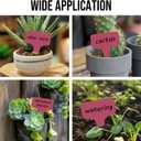 3 x Plant Labels 200 Pcs Yuanling T-Type Plastic Garden Tags Waterproof Plant Sign Stakes Nursery Garden Makers for Seedlings Flower Vegetables Herb Potted Belt Permanet Marker Pen (Red)