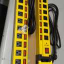 Plug'n 10 Outlet 3300J Surge Protector Power Strip with Individual Switches,Heavy Duty Power Strip with Cord Manager,9FT/14AWG/15AMP/1875W Power Cord,2 Packs