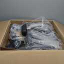 YFO Home Office Desk Chair Office Rubber Casters Ergonomic Computer Chair with Lumbar Support Adjustable Height Rolling Swivel Executive Task Armrests Chair Black PU (Mid Back)