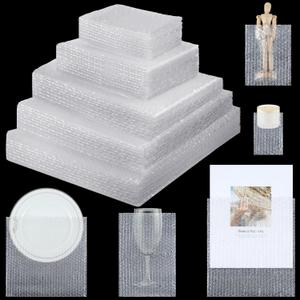 100 Pcs 5 Sizes Bubble Pouches Bags Bubble Bags for Shipping Packing Cushion Wrap Pockets Moving Supplies for Dishes and Glasses, China Cups, Glassware Mugs Packaging(Mixed Size, Clear)
